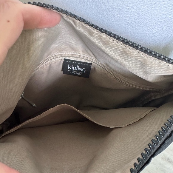 Kipling Small Black Nylon Crossbody Shoulder Bag Purse No Charm - Picture 6 of 11